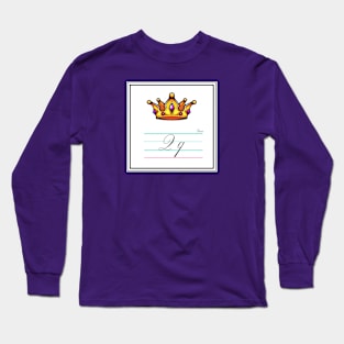 Queen Queer Alphabet Cards Long Sleeve T-Shirt